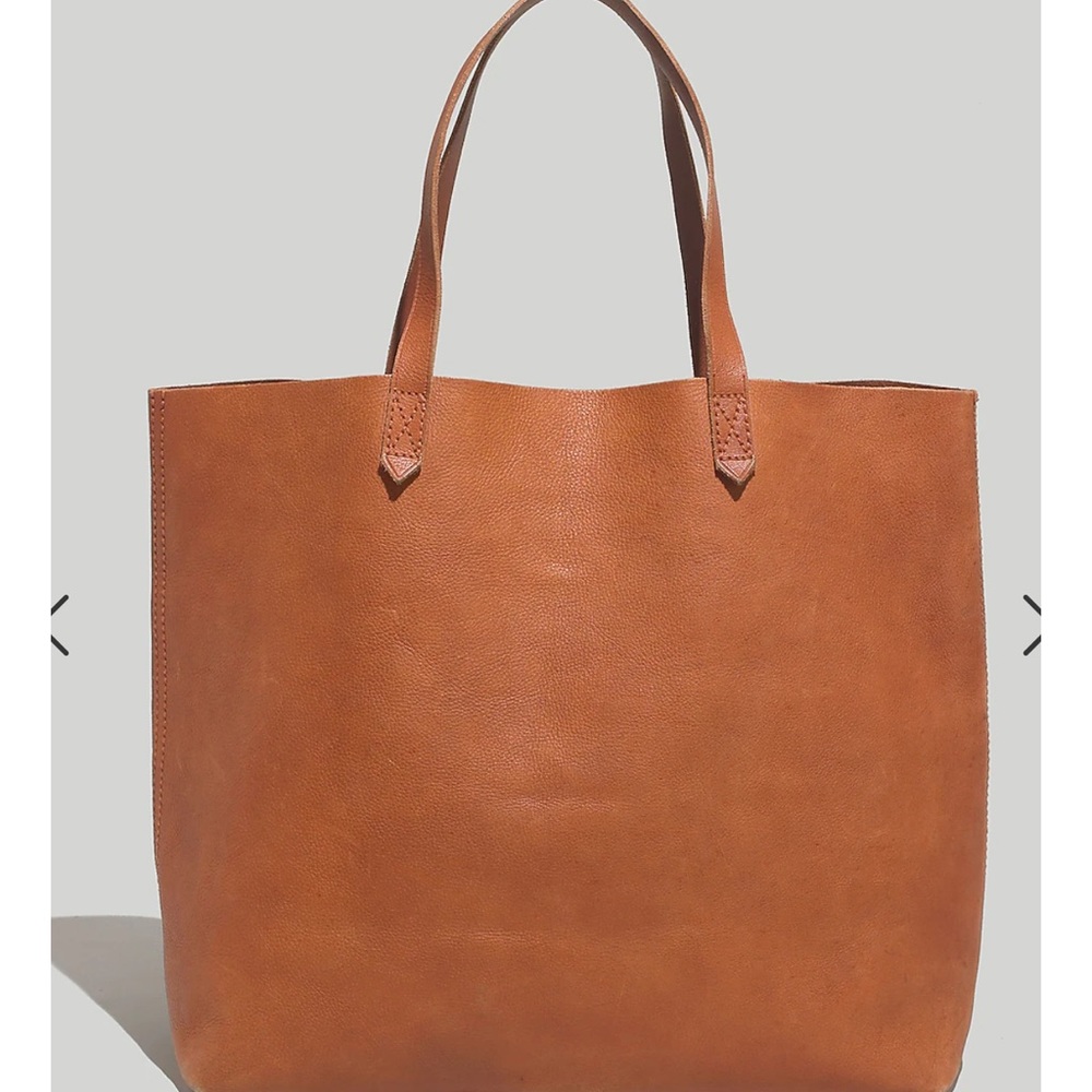 Madewell brown leather work bag